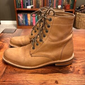 Nisolo Amalia Water Resistant Boot-8.5 color Tobacco